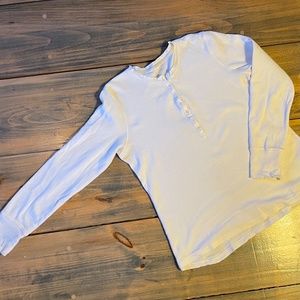 LL Bean Waffle-Knit Henley